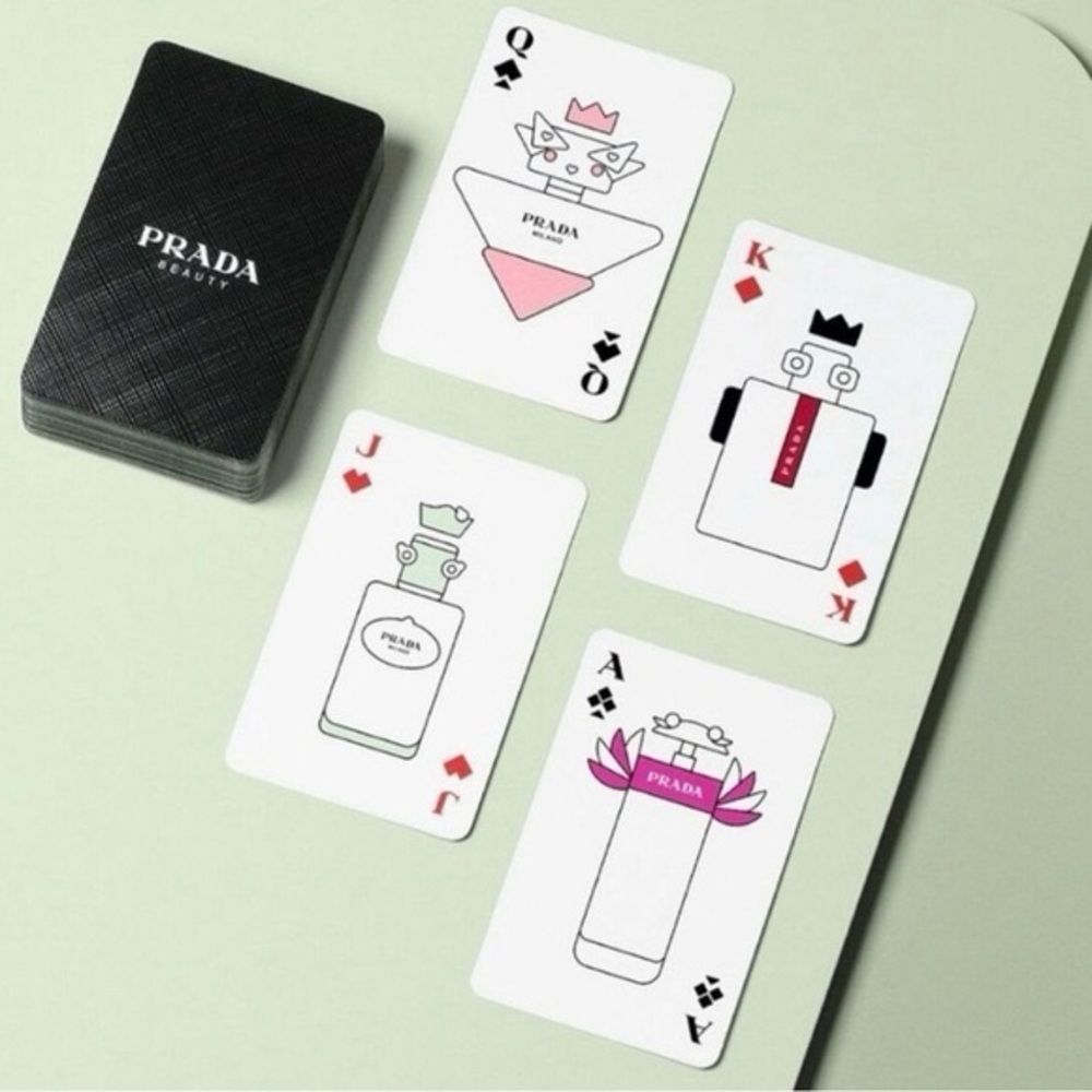 New! Prada Beauty Playing Deck Of Cards